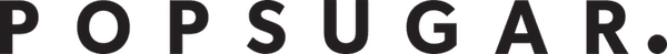 Popsugar logo with bold, modern sans-serif typography on a clean, light background.